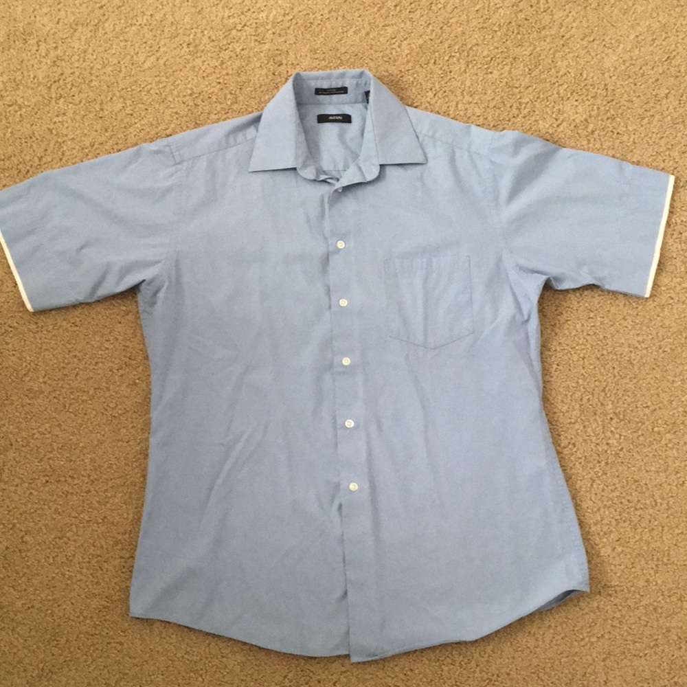 Sky blue Button-up collared shirt